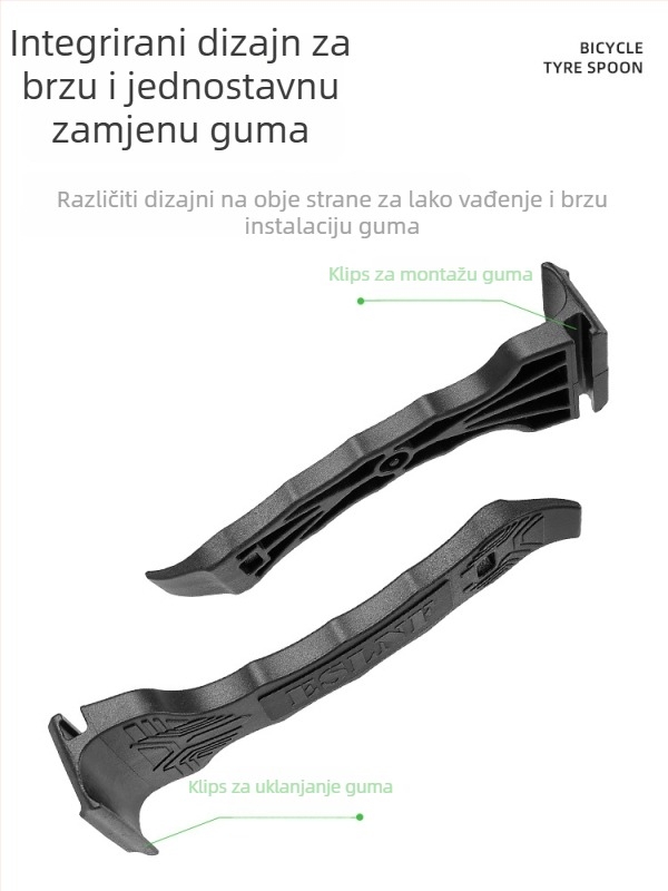 Nylon alat za gume bicikla — Sve-u-jednom alat za popravak i demontažu guma za brdski bicikl — Materijal: Nylon; Marka: Linding (ovlaštena privatna marka)