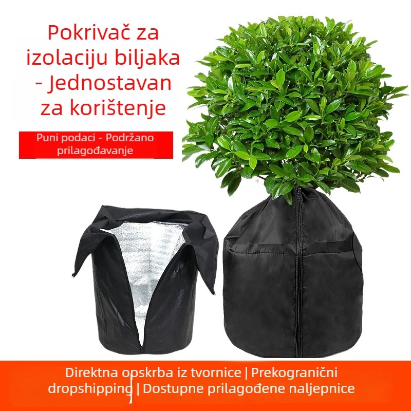 Zaštitna navlaka za saksije i biljke, izolacijska navlaka za bonsaje i vrtne biljke, zaštita od mraza za voćke, ekološki