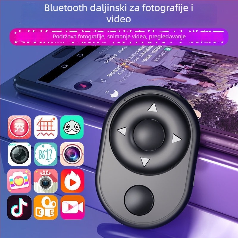 Bluetooth daljinski upravljač za pametni telefon – višenamjenski za selfie i prijenos uživo, domet 10 m, model JS-YK