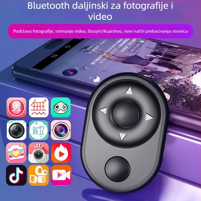 Bluetooth daljinski upravljač za pametni telefon – višenamjenski za selfie i prijenos uživo, domet 10 m, model JS-YK