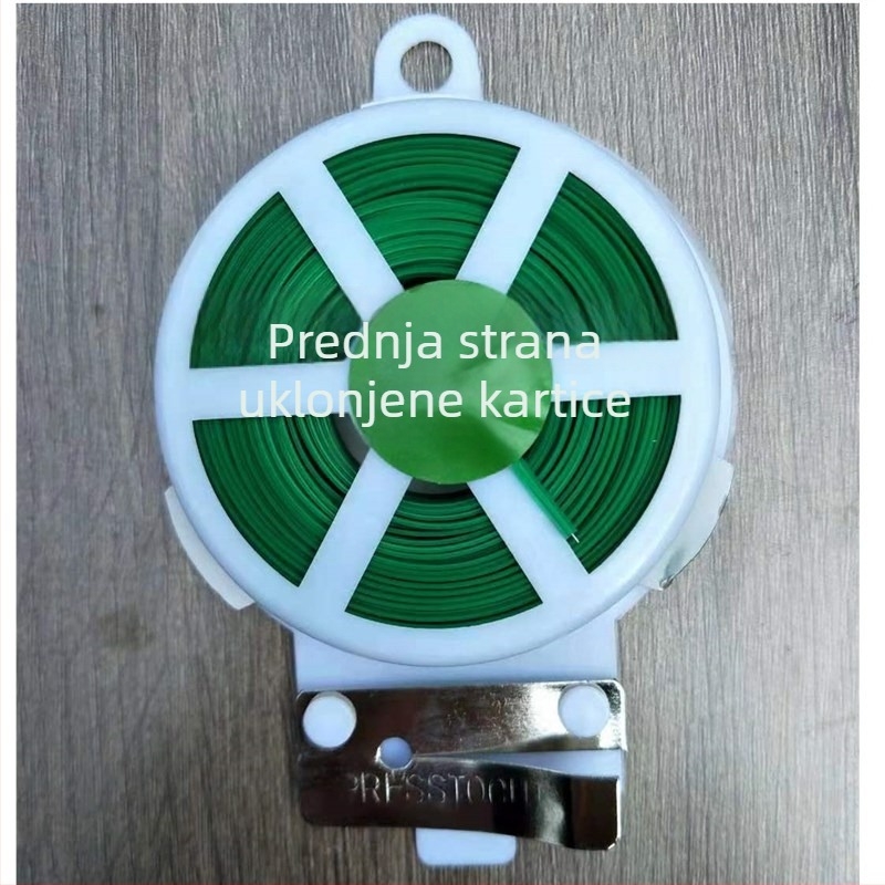 Set za kućno vrtlarstvo za vezivanje biljaka plastično premazanom željeznom žicom