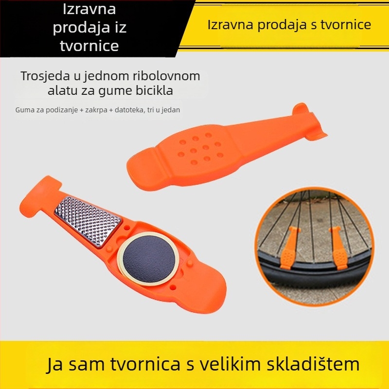 Set alata za popravak biciklističkih guma (JetCool, plast, prilagodljiva prerada, licencirana privatna oznaka)