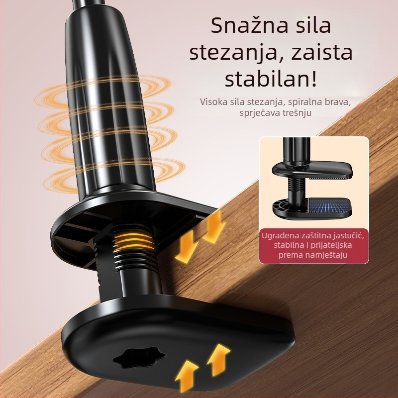 Friendly Lazy Bracket držač za telefon uz krevet, za gledanje TV u krevetu, universalno za telefone i tablete