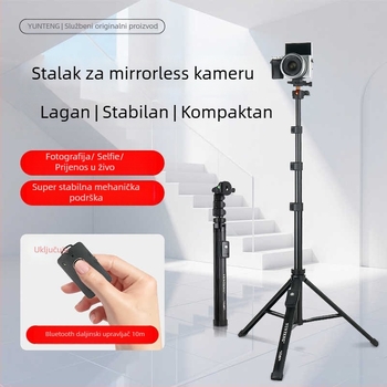 Yunteng 8023 Aluminijski selfie stick i tripod za telefon i bezoglednu kameru, Bluetooth daljinsko upravljanje i stabilizacija slike