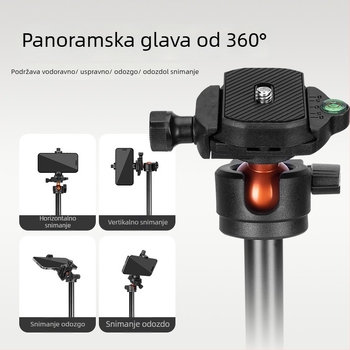 Yunteng 8023 Aluminijski selfie stick i tripod za telefon i bezoglednu kameru, Bluetooth daljinsko upravljanje i stabilizacija slike