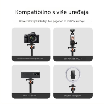 Yunteng 8023 Aluminijski selfie stick i tripod za telefon i bezoglednu kameru, Bluetooth daljinsko upravljanje i stabilizacija slike