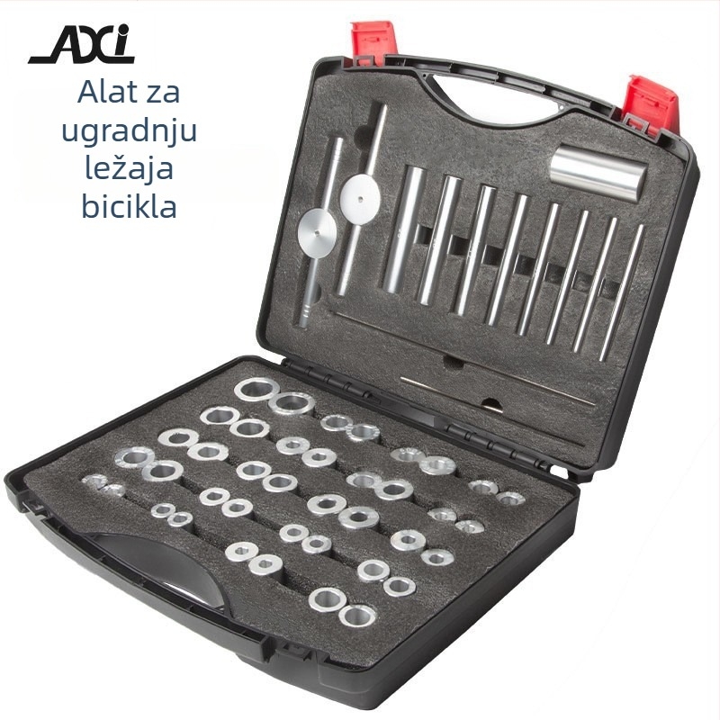Alat za ubacivanje ležajeva bicikla, aluminijska legura, AXI, kombinirani alat