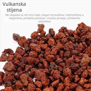Vulkanijski kamen za akvarij – prirodni kamen podloga za vodene biljke, filtrirajući kamenčići