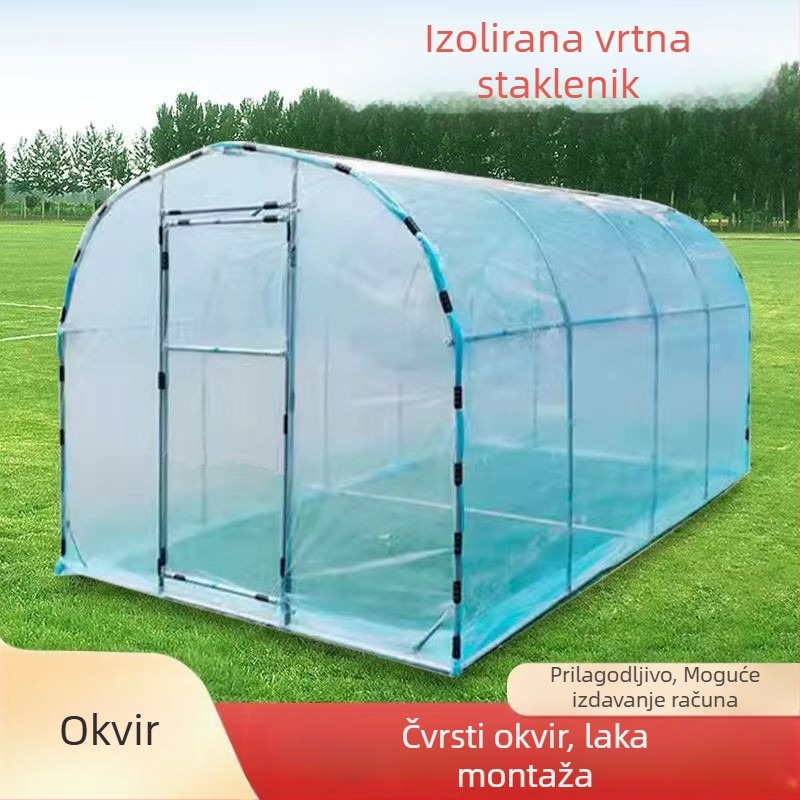 Staklenik za zimsku zaštitu od kiše — vodootporna zaštita za povrće i sukulente u dvorištu