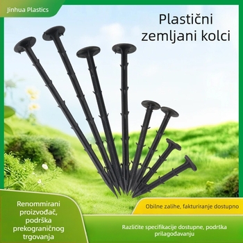Plastični zemni klinovi za učvršćivanje plastične folije i mreže protiv korova u vrtovima i staklenicima