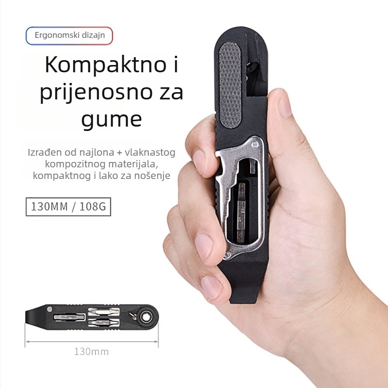 Višenamjenski alat za popravak guma na biciklu, s tire leverom i ratchet ključem – Materijal: Nylon + alatna čelika; Kategorija: Wrench; Prilagodba: Da; Marka: CXWXC