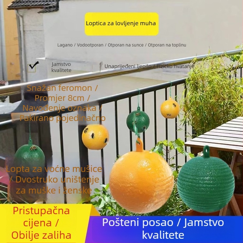 Loptica za hvatanje voćnih mušica – hvatanje insekata za voćnjake