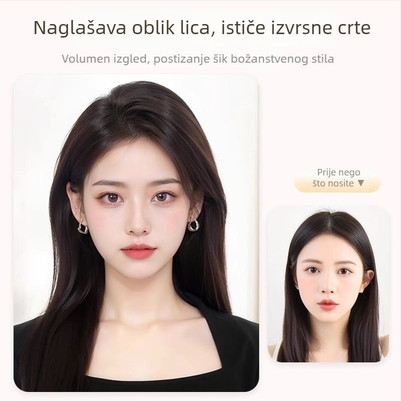 Topper za kosu na vrhu glave, potpuno ručno tkana, bez rubova čela, prirodna prava kosa, model A9001, za žene, može se obojiti i trajno oblikovati, Yu Chen