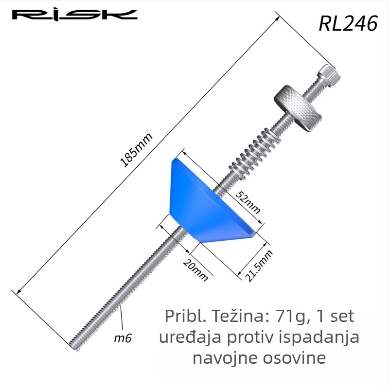 Alat za demontažu navojne osovine bicikla Torx T45