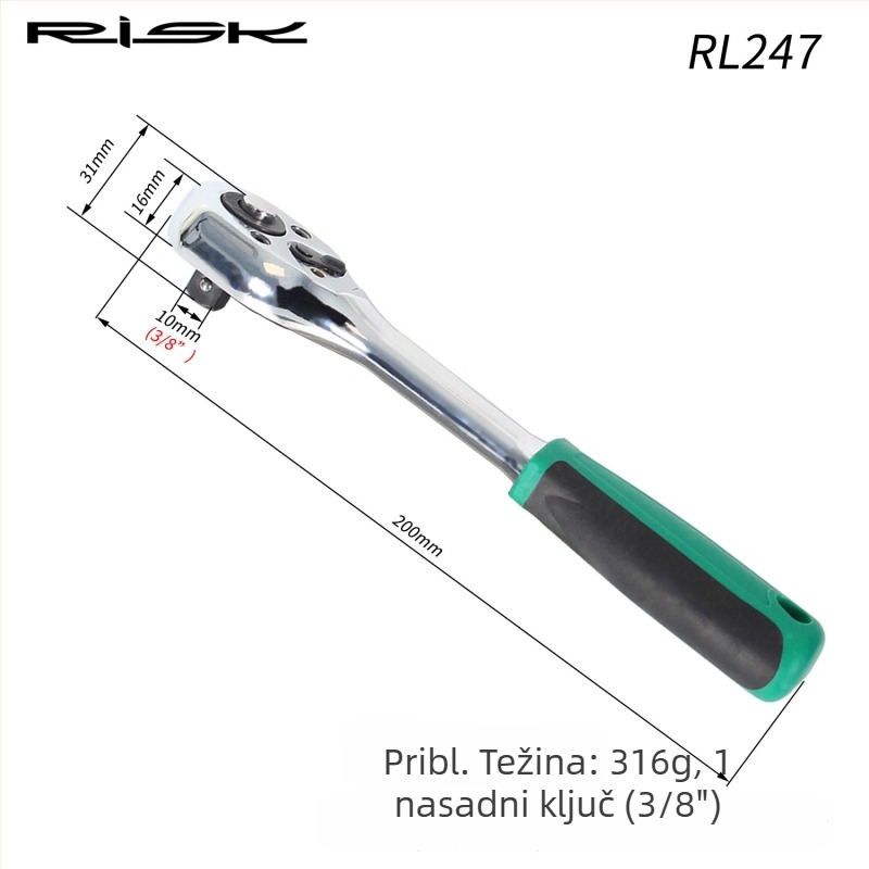 Alat za demontažu navojne osovine bicikla Torx T45