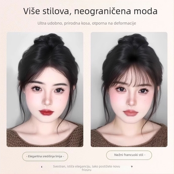 Dio peruke za volumen na vrhu glave – pravo vlasi, duljina 25 cm, model 7×11 Qingyun, potpuno ručno tkan
