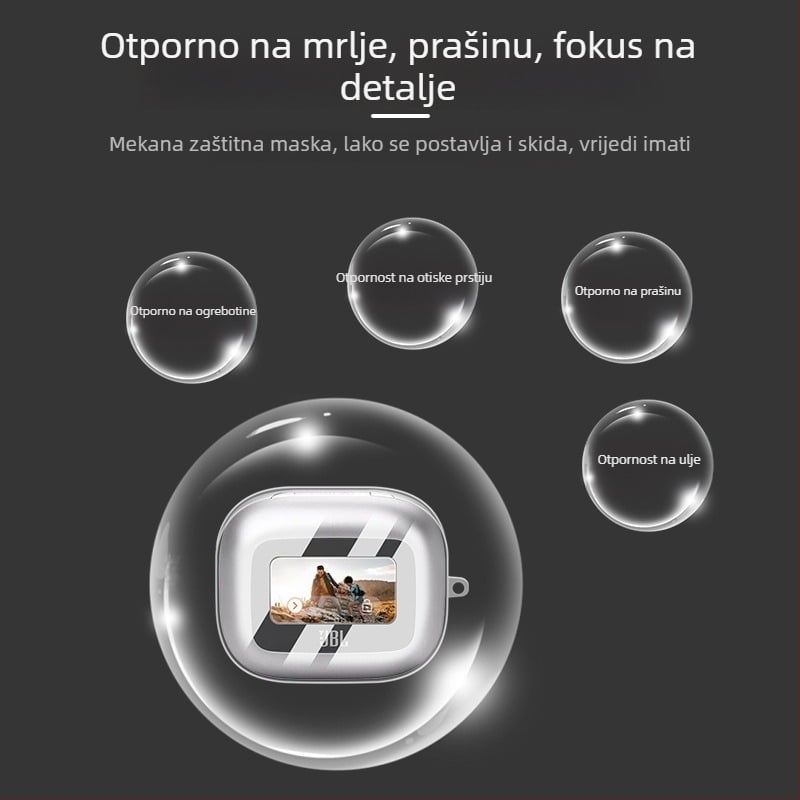 Prozirno zaštitno kućište za JBL LIVE BEAM3 i JBL buds3 — univerzalni dizajn, TPU materijal, injekcijsko oblikovanje, kompatibilno s drugim modelima, podrška prilagodbi