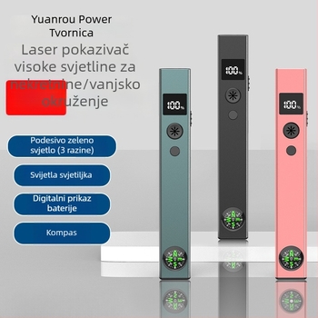 2-u-1 laserska pokazivač i svjetiljka za 3D pijesak modele, visoka snaga, dugi domet, punjiva