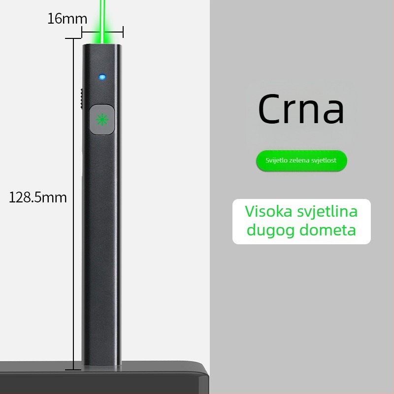 2-u-1 laserska pokazivač i svjetiljka za 3D pijesak modele, visoka snaga, dugi domet, punjiva