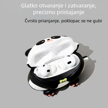 Slatka karikatura panda zaštitna futrola za AirPods Pro 2, silikon, za Apple AirPods 3. generacije