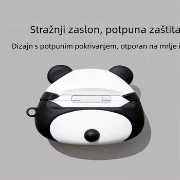 Slatka karikatura panda zaštitna futrola za AirPods Pro 2, silikon, za Apple AirPods 3. generacije