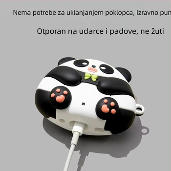 Slatka karikatura panda zaštitna futrola za AirPods Pro 2, silikon, za Apple AirPods 3. generacije
