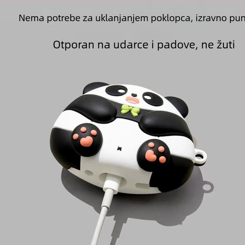 Slatka karikatura panda zaštitna futrola za AirPods Pro 2, silikon, za Apple AirPods 3. generacije