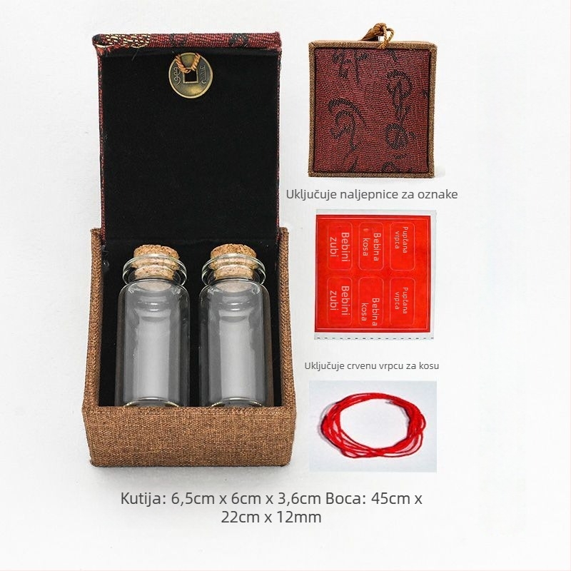 DIY kutija za uspomene bebe: bebini dlaci, pupčana vrpca i mliječni zubi