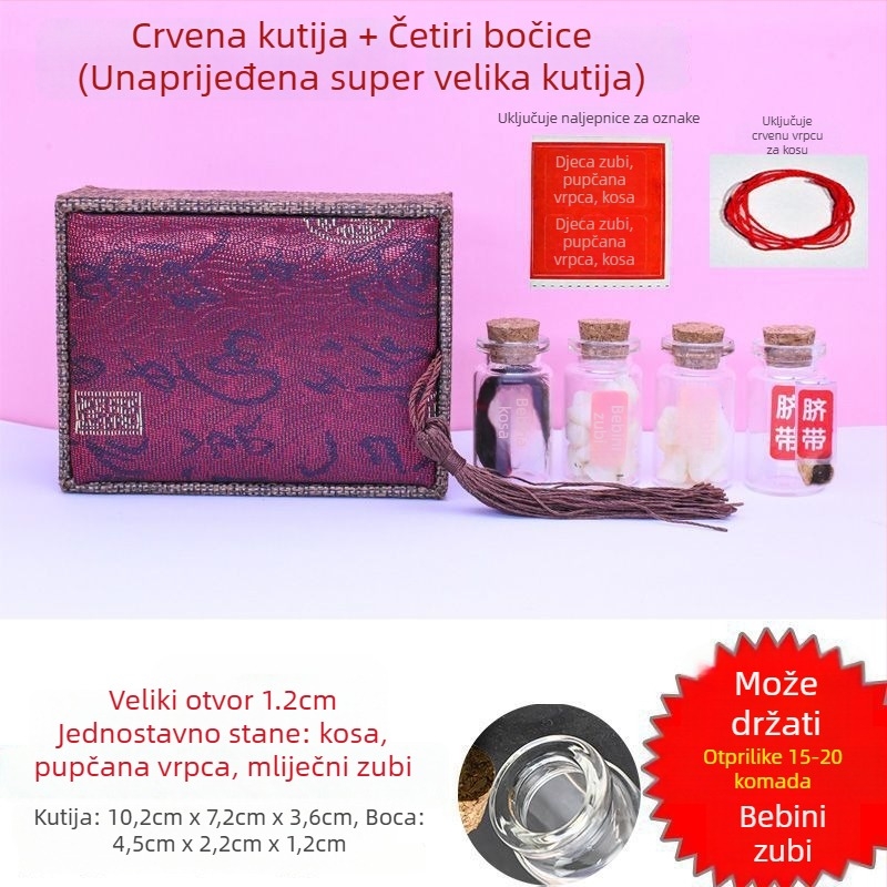 DIY kutija za uspomene bebe: bebini dlaci, pupčana vrpca i mliječni zubi