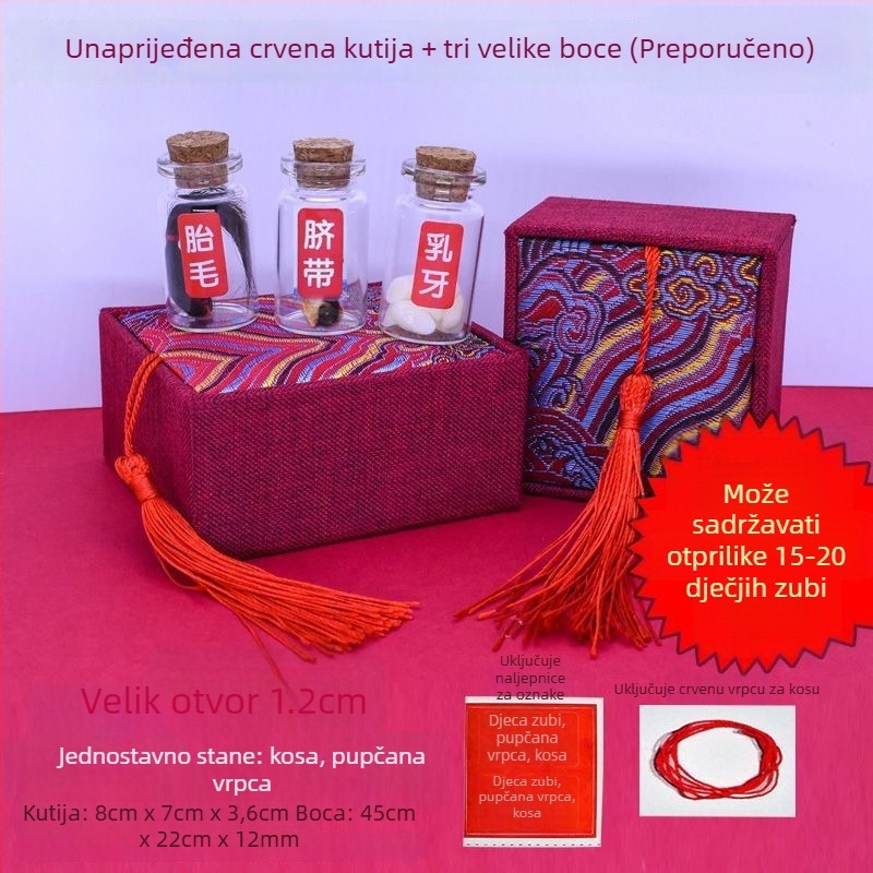 DIY kutija za uspomene bebe: bebini dlaci, pupčana vrpca i mliječni zubi