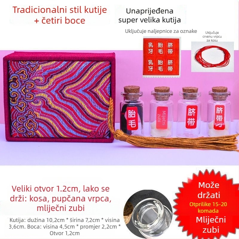 DIY kutija za uspomene bebe: bebini dlaci, pupčana vrpca i mliječni zubi