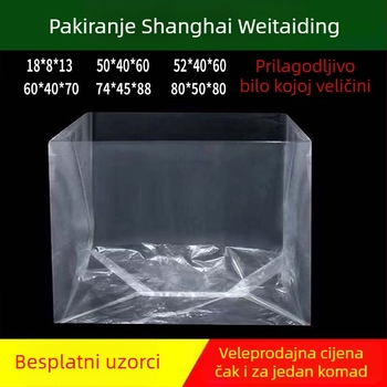 Debela prozirna PE vrećica za pakiranje velikih uređaja, zaštita od vlage i prašine, vrećica za oblaganje kartona