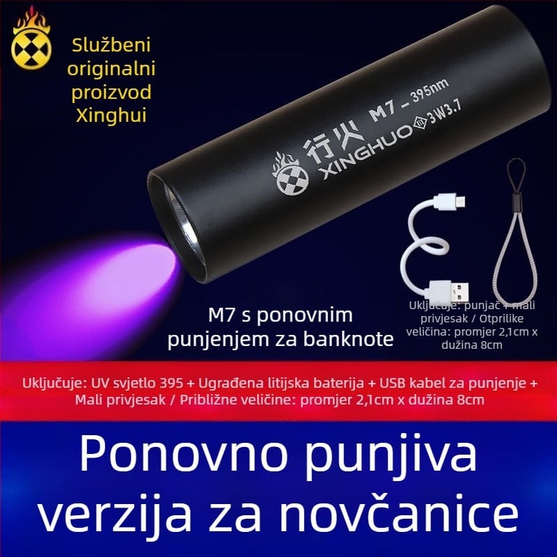 Lampa za otkrivanje novca – Mini laserski provjeritelj novca, napajanje baterijom, plastično kućište, identifikacija