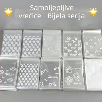 Ziplock vrećica za kartice i nakit — prozirni materijal OPP+PET+CPP, kod F985655m79tm77, za pakiranje kartica i nakita