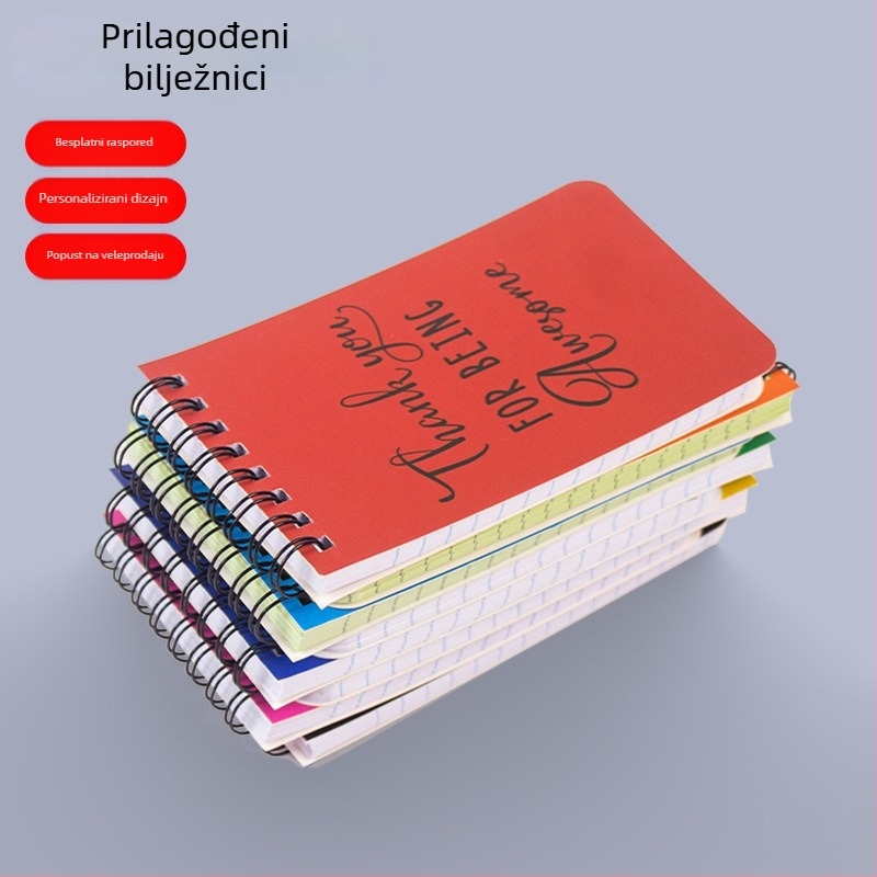 Spiralni bilježnica, vodootporni kamen papir, PP korica, papir 100 g, 50–100 stranica