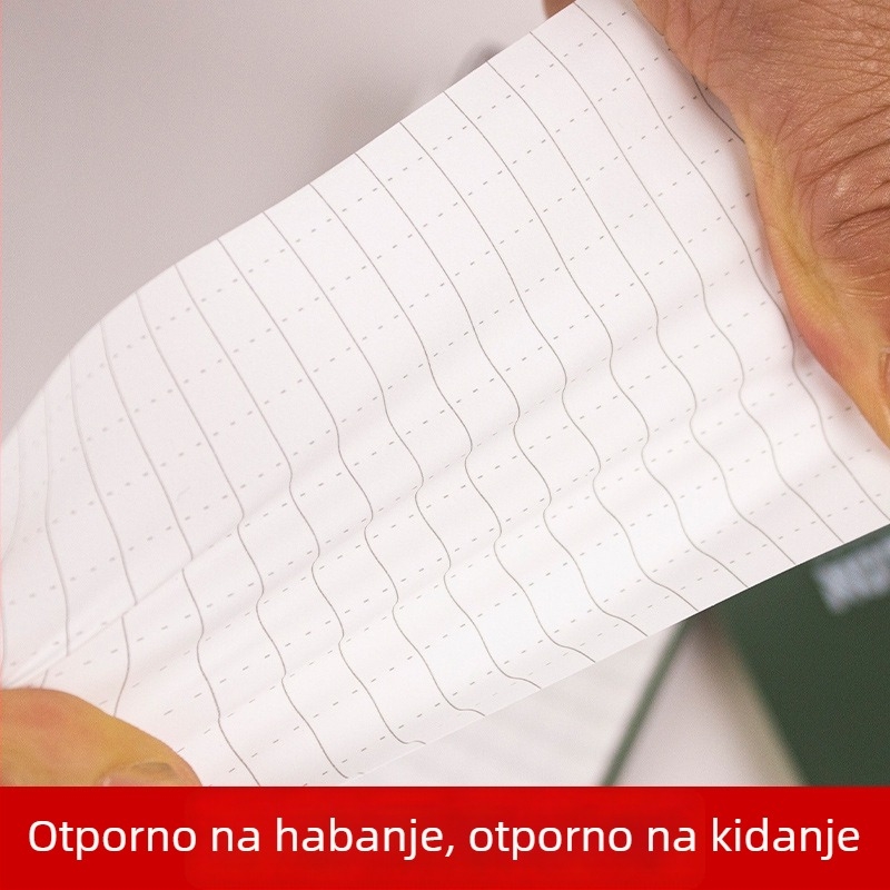 Spiralni bilježnica, vodootporni kamen papir, PP korica, papir 100 g, 50–100 stranica