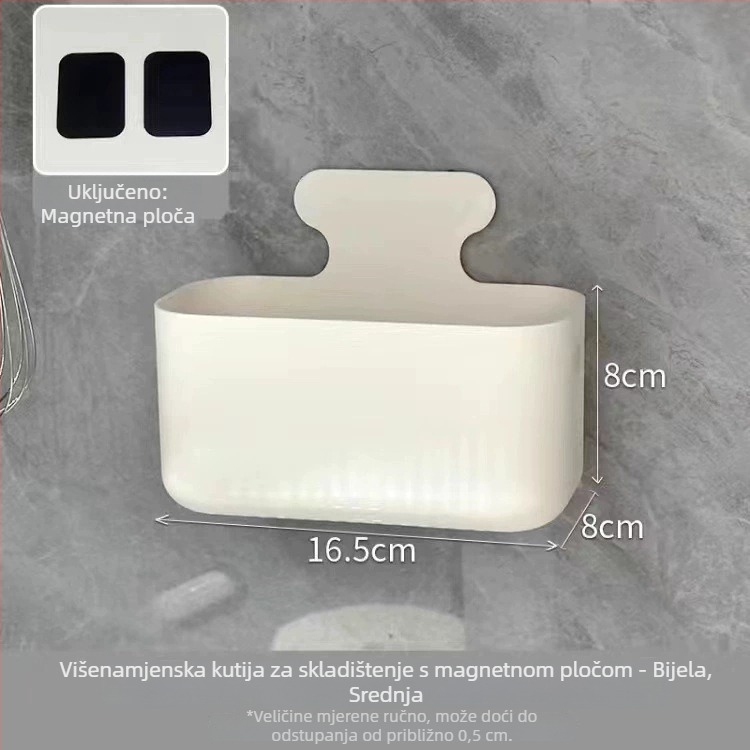 Nachu zidna kutija za pohranu od plastike, model A0695, funkcija sortiranje, bez poklopca