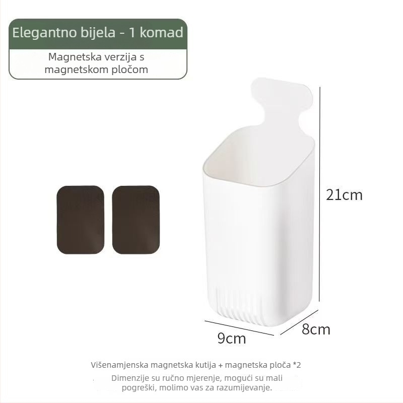 Nachu zidna kutija za pohranu od plastike, model A0695, funkcija sortiranje, bez poklopca