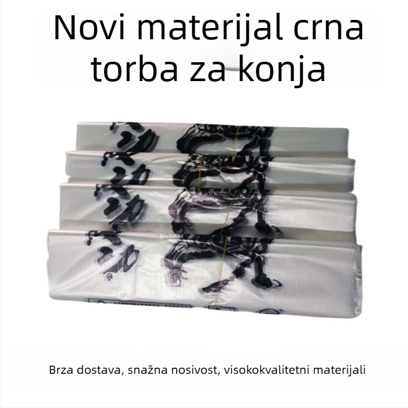Prozirna plastična tote torba s dvostrukim slojem i debelim dizajnom, s ručkom od 23 cm.