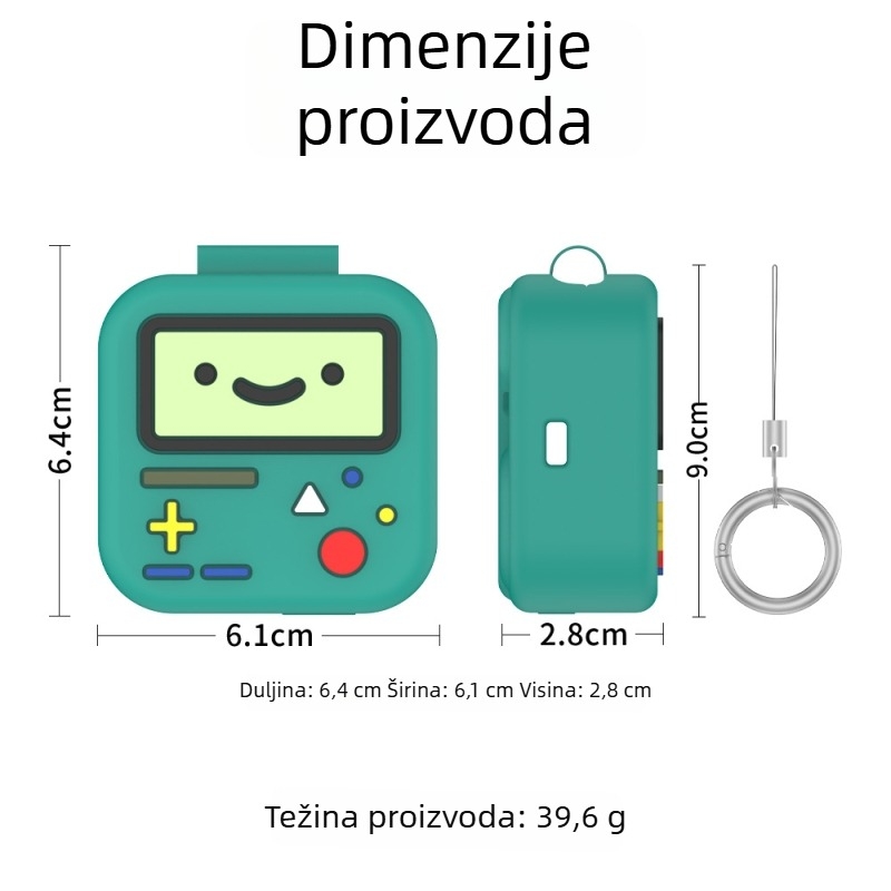 Nothing Ear(3) silikonska zaštitna futrola – cartoon dizajn, čvrsti kućište, prijenosno, prilagodljivo, injekcijsko oblikovanje