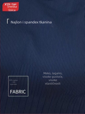 Sportski grudnjak s fiksnim košaricama, puni košarice, racerback, brzo sušeća tkanina, najlon 90% / Spandex podstava 10%