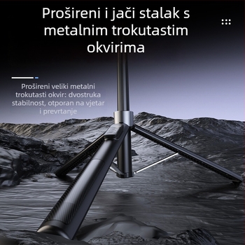 Prijenosni integrirani gimbal sa praćenjem lica, stabilizacijom protiv treperenja, za mobitele, Bluetooth daljinski upravljač, podni stativ