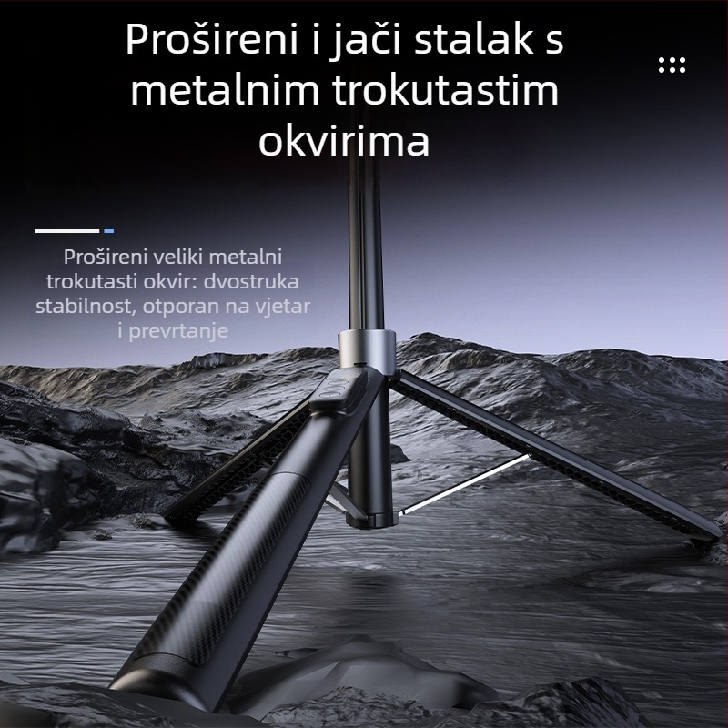 Prijenosni integrirani gimbal sa praćenjem lica, stabilizacijom protiv treperenja, za mobitele, Bluetooth daljinski upravljač, podni stativ