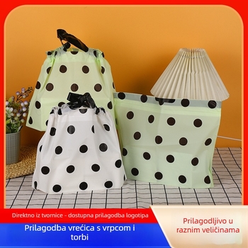 Jednokratna torbica za pakiranje sa šnomom, mat završna obrada, dvostruki sloj debljine 14, opća ambalaža