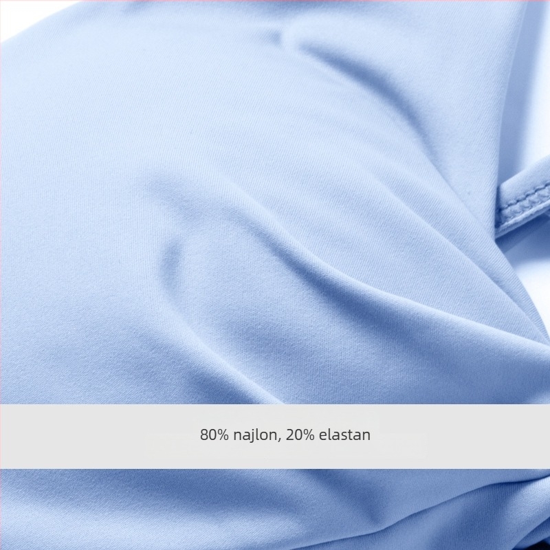 Ženski sportski grudnjak od najlona s oblikovanim kašicama i jastučićima, brzo se suši, fiksne dvostruke naramenice, 80% najlon, 20% spandex