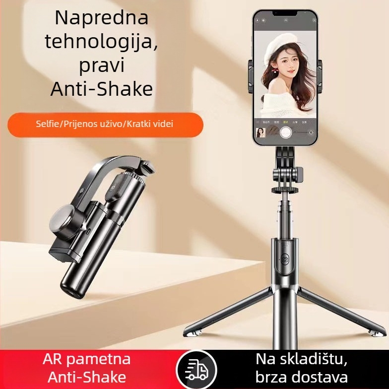 Gimbal stabilizator za telefon – ručni, anti-trepere, držač za telefon, tripod za selfie, Bluetooth i daljinski upravljač