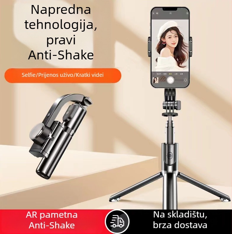Gimbal stabilizator za telefon – ručni, anti-trepere, držač za telefon, tripod za selfie, Bluetooth i daljinski upravljač