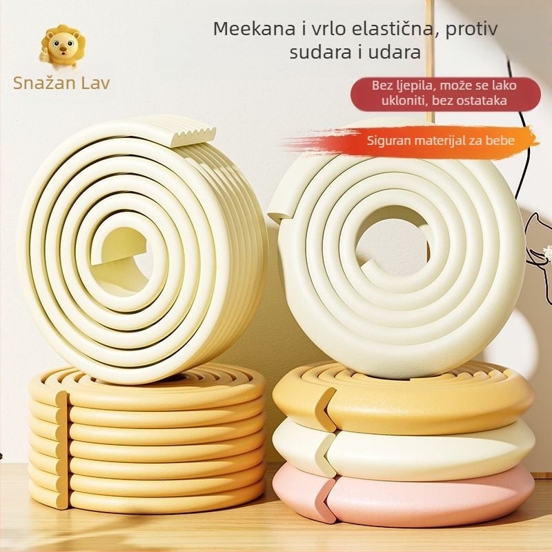 Dječje zaštitne trake za kutove namještaja — zadebljane i proširene rubne zaštite; marka Powerful factory