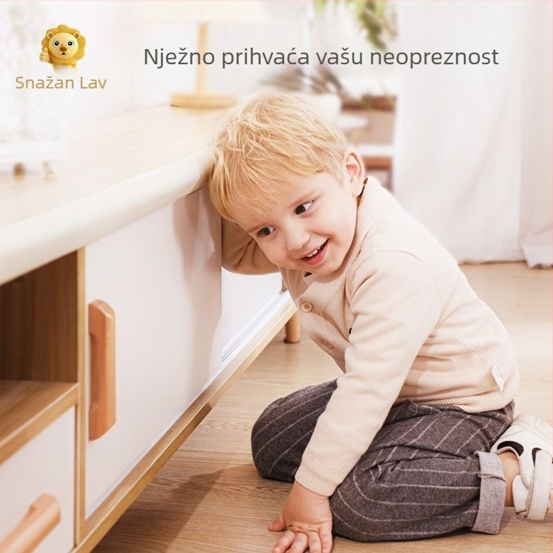 Dječje zaštitne trake za kutove namještaja — zadebljane i proširene rubne zaštite; marka Powerful factory