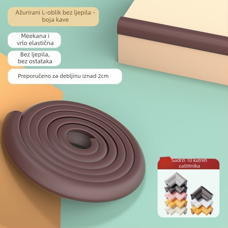 Dječje zaštitne trake za kutove namještaja — zadebljane i proširene rubne zaštite; marka Powerful factory